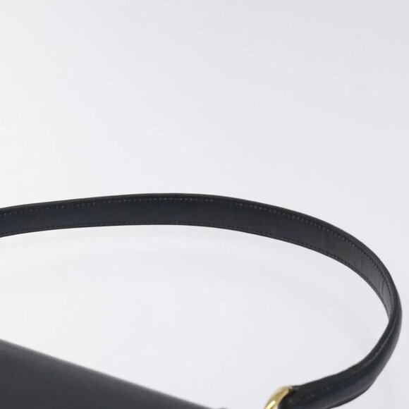 Christian Dior Shoulder Bag Leather Navy Gold Auth - Picture 7 of 16